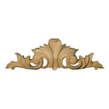 Osborne Wood Products 12 x 3 3/4 x 1 1/2 Covered Acanthus Leaf Pull in Rubberwood <small 891900RW
